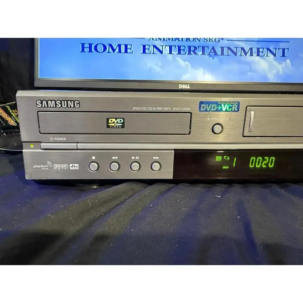 Samsung VCR/DVD Combo  DVD-V2000 VHS Dual Deck Player - Parts Repair 